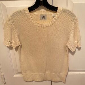 Vintage Gap Short Sleeve Crew Neck Knit Pullover